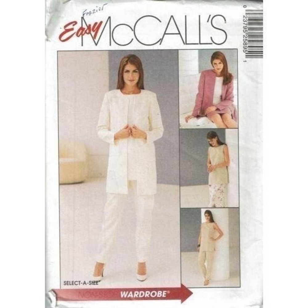 McCall's Sewing Pattern 2589 Jacket Tunic Pants Skirt Size 12-16